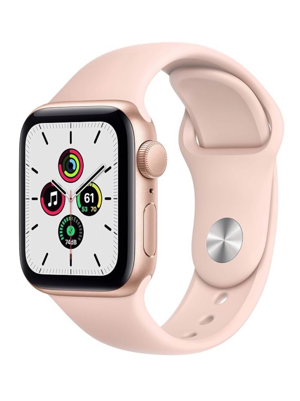 Apple Watch SE (GPS, 40mm) - Gold Aluminum Case with Pink Sand Sport Band